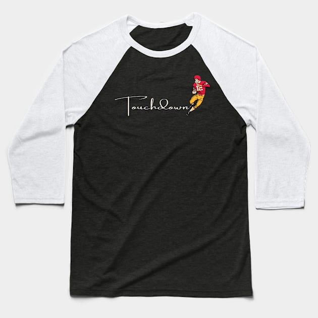 Touchdown Chiefs! Baseball T-Shirt by Rad Love